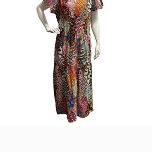 Uncle Frank Ivy Jane Midi to Maxi Dress Floral Patchwork Bohemian Cottagecore